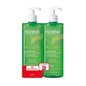 Noreva Actipur Gel Nettoyant Sans Savon 2x400ml