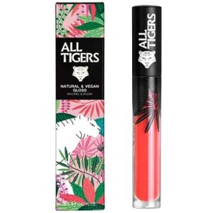 All Tigers Brillo Labios Gloss Nro 701 Naranja Coral 8ml