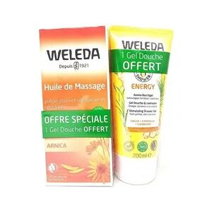 Weleda Arnica Duo Huile de Massage 200ml + Gel Douche Energy 200ml