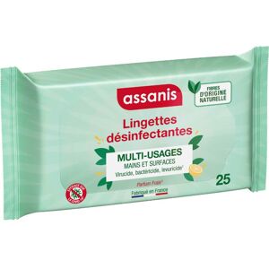 Assanis Lingettes Désinfectantes Multi Usages 25uts