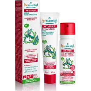 Puressentiel Anti-Pique Spray Repulsif et Apaisante 75ml + Creme Multi Apaisante 40ml