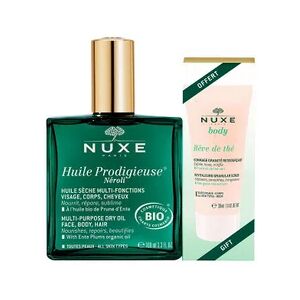 Nuxe Huile Prodigieuse Neroli Bio 100ml + Reve De The Gommage 30ml