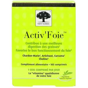 New Nordic Activ'Foie Digestion des Graisses et Activation 105comp