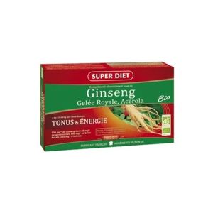 Superdiet Super Diet Ginseng Gelee Royale 20 Ampoules