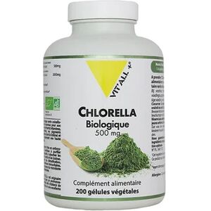 Vit'all+ Chlorella Biologique 500mg 200 Gelules Vegetales