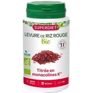 Superdiet Levure de Riz Rouge 60caps