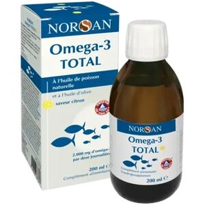 Norsan Omega-3 Total Citron 2000mg Huile de Poisson 200ml