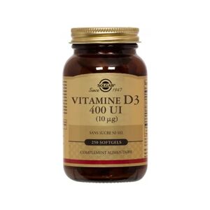 Solgar Vitamine D3 400 Ui (10Mcg) 250 gelules