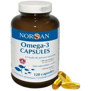 Norsan Omega-3 Total 1500mg Huile de Poisson 120 Capsules