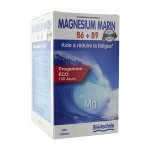 Biotechnie Magnesium Marin B6+B9 200 Gelules