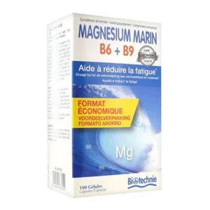 Biotechnie Magnesium Marin B6+B9 100 Gelules