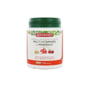 Superdiet Super Diet Complexe Multivitamines et Mineraux 150 gelules