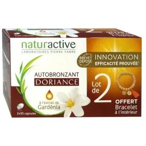 Naturactive Doriance capsules autobronzantes Gardenia 30 unites lot de 2 +1 bracelet Offert