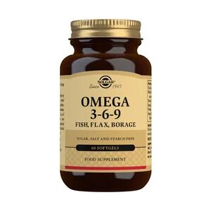 Solgar Omega 369 Poisson, Lin, Bourrache 60 gelules