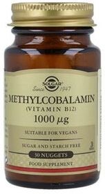 Solgar Methylcobalamine Vitamine B12 1000Mcg 30 Comprimés