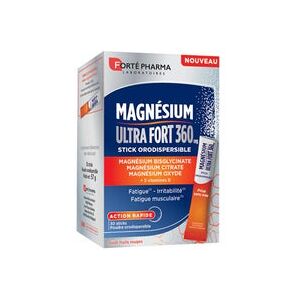 Forte Pharma Magnésium 360Mg Ultra Fort 30 Sticks - Publicité Forte Pharma Magnésium 360Mg Ultra Fort 30 Sticks - Publicité