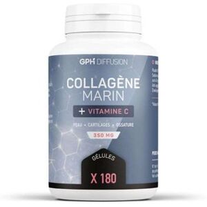GPH Diffusion Collagène Marin + Vitamine C - 180 gélules - Supplément - Publicité GPH Diffusion Collagène Marin + Vitamine C - 180 gélules - Supplément - Publicité