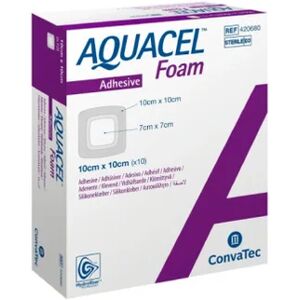 Convatec Aquacel Foam Pansement AdhÃ©sif 17,5x17,5cm 10unts