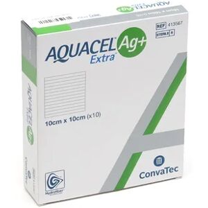 Aquacel Ag Extra Pansement 10x10cm 10uts