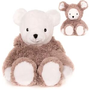 Habibi Plush Peluche Souris et Ours Bouillotte Capuche