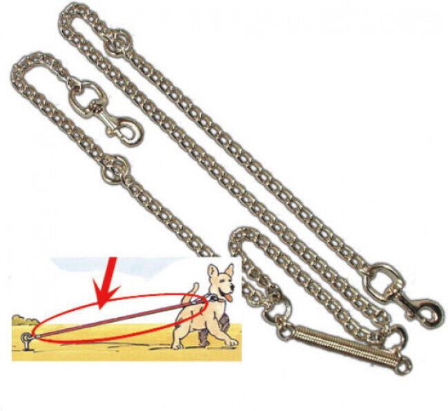 Herm Sprenger Chaîne d'attache et ressort pour chien Herm Sprenger Chaîne d'attache et ressort pour chien
