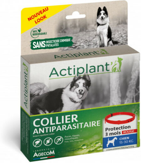 Agecom Collier antiparasitaire pour chien Essential Rouge 100% Biodégradable 60 cm (Fin de DLUO) (Fin de DLUO) Agecom Collier antiparasitaire pour chien Essential Rouge 100% Biodégradable 60 cm (Fin de DLUO) (Fin de DLUO)
