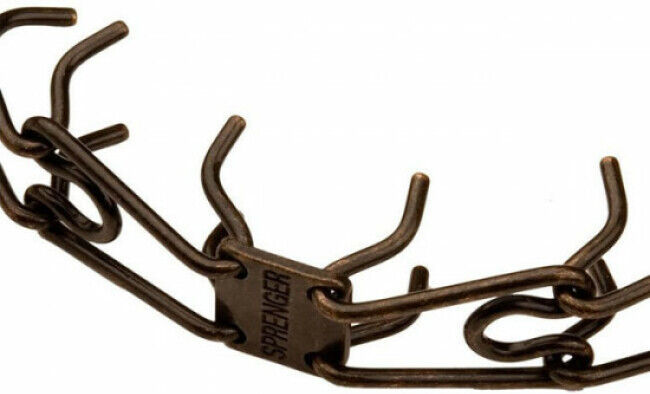 Herm Sprenger Maille supplémentaire lg 3,8 cm pour collier semi étrangleur de force Zingué Brun Herm Sprenger Maille supplémentaire lg 3,8 cm pour collier semi étrangleur de force Zingué Brun