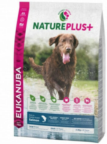 Eukanuba Croquettes pour chien adulte grande race Eukanuba Natureplus saumon Sac 2,3 kg (Fin de DLUO) (Fin de DLUO) Eukanuba Croquettes pour chien adulte grande race Eukanuba Natureplus saumon Sac 2,3 kg (Fin de DLUO) (Fin de DLUO)