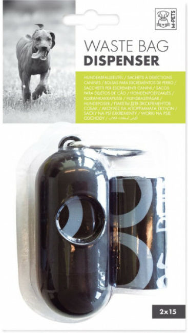 M-Pets Distributeur de sacs à déjection pour chien et chat M-Pets + 30 sacs M-Pets Distributeur de sacs à déjection pour chien et chat M-Pets + 30 sacs