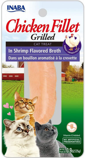 Inaba Friandise pour chat Inaba filet de poulet et crevette - 25 g
