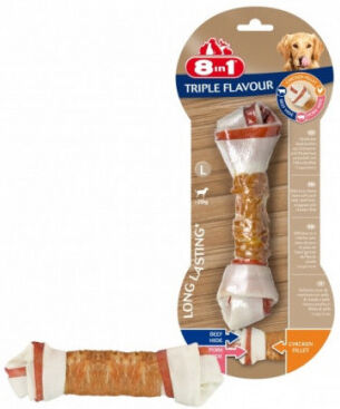 8in1 Friandises Triple Flavour 8in1 os à mâcher pour chien S - l'unité 8in1 Friandises Triple Flavour 8in1 os à mâcher pour chien S - l'unité