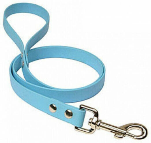 Difac Laisse bleue en Biothane pour chien 110 cm x 19 mm Difac Laisse bleue en Biothane pour chien 110 cm x 19 mm