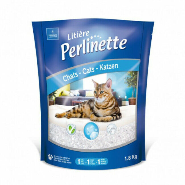 Perlinette Litière Perlinette cristaux pour chat Sac 1,8 kg