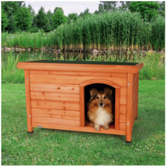 Trixie Niche en pin vernis toit plat Natura Classic Taille M Longueur 85 cm Largeur 58 cm Hauteur 60 cm (Ex : Border Collie) Trixie Niche en pin vernis toit plat Natura Classic Taille M Longueur 85 cm Largeur 58 cm Hauteur 60 cm (Ex : Border Collie)