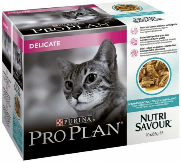 Proplan Sachets pour chats Pro Plan adulte Delicate poisson 24 sachets 85 g Proplan Sachets pour chats Pro Plan adulte Delicate poisson 24 sachets 85 g
