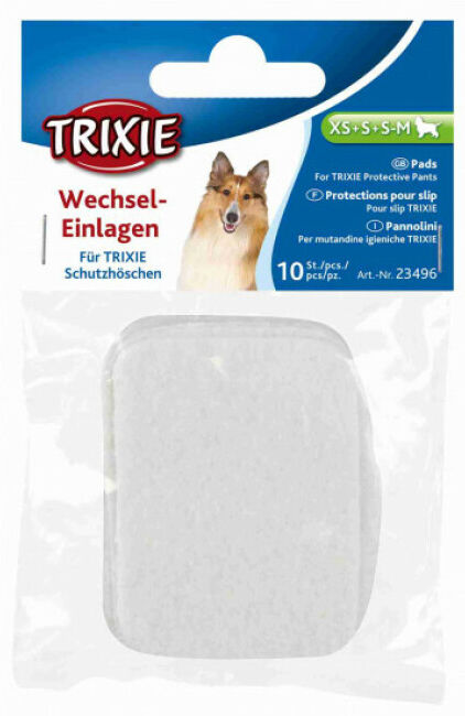 Trixie Serviettes absorbantes Trixie pour slip de protection pour chien Lot de 10 - XS, S, S/M