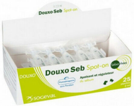 Douxo Soin Douxo Séborrhée Spot On pour chien et chat - 25 pipettes 2 ml Douxo Soin Douxo Séborrhée Spot On pour chien et chat - 25 pipettes 2 ml