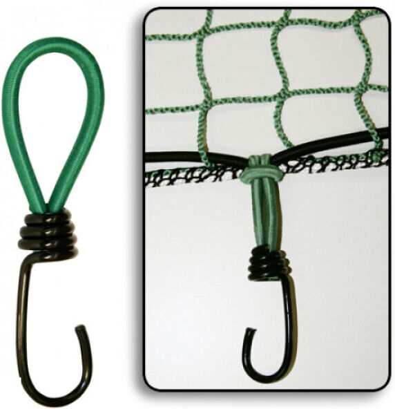 Polytrans Crochets élastiques pour filet ou bâche pour chien et chat - lot de 6 Polytrans Crochets élastiques pour filet ou bâche pour chien et chat - lot de 6