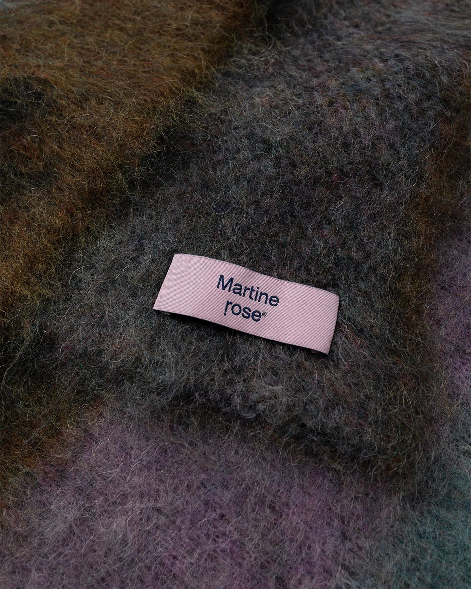 Martine Rose BRUSHED MOHAIR SIGNATURE SCARF men Scarves multi en taille:ONE SIZE