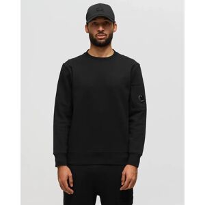 C.P. Company DIAGONAL RAISED FLEECE BACK LOGO SWEATSHIRT men Sweatshirts Black en taille:L  - Black - Size: L - male - Publicité