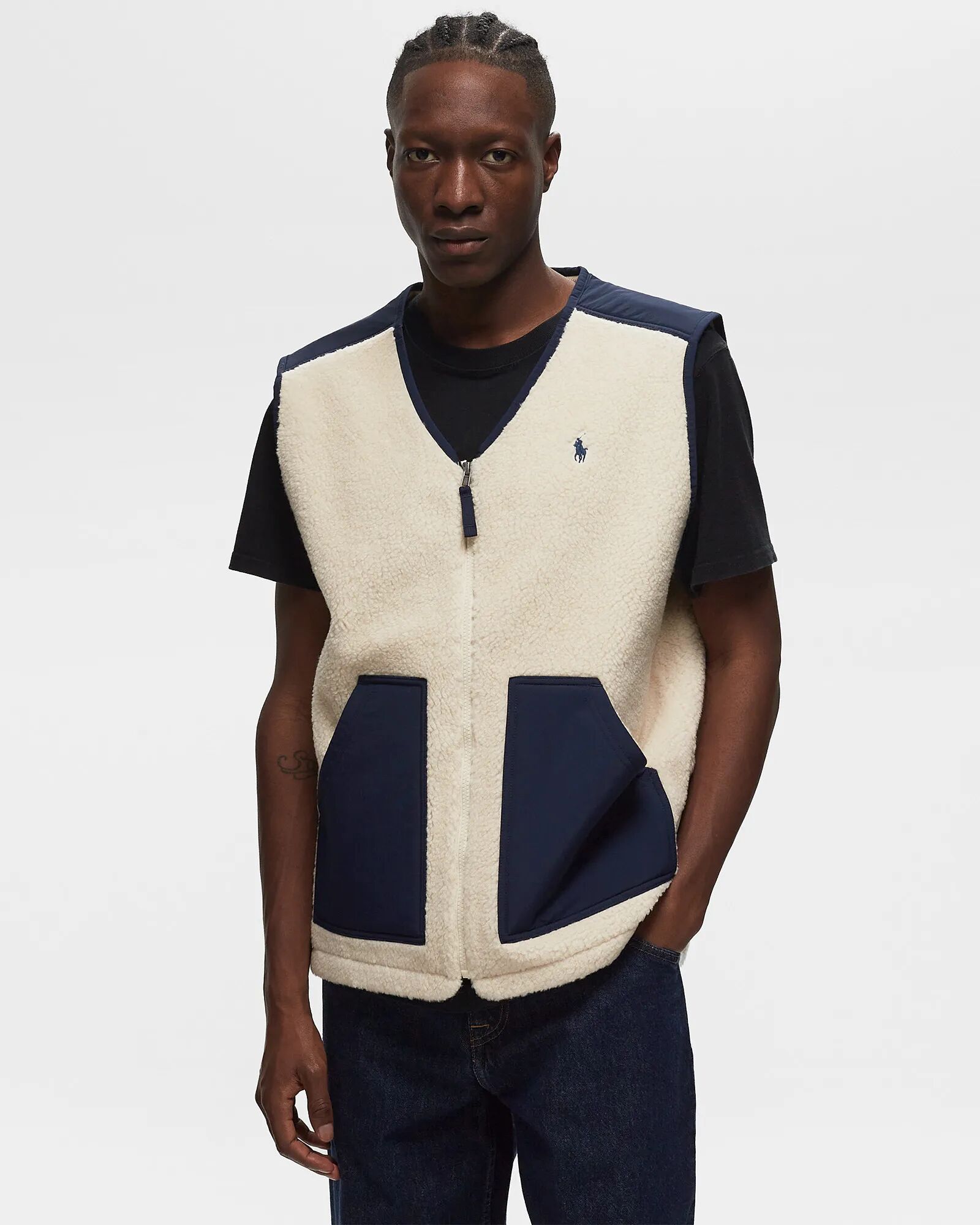 Polo Ralph Lauren VEST men Vests beige en taille:XXL