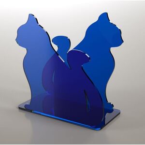 Petrozzi Porte-revues chat en plexiglas en 18 couleurs - Rosso