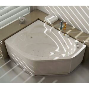 Busco Ely 140x125 Baignoire Hydromassage Sans Airpool Avec hydromassage du dos et