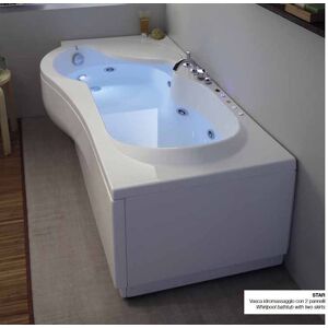 Colacril Bain a remous Whirlpool Star 170x7085 en 5 couleurs SANS ROBINET Ivoire vel