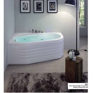 Colacril Bain a remous Whirlpool Wap 150x100 en 5 couleurs - AVEC TAPS - noir velvet  - S