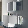 RAB ARREDOBAGNO Meuble de salle de bain thaï avec support machine à laver et lavabo 130 cm - Nev