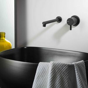 Ritmonio Mitigeur lavabo mural Diametro35 noir - Canon L 15 E0BA0113SPSXC04