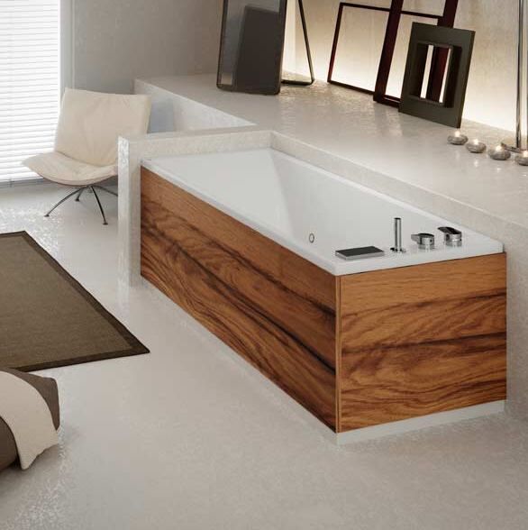 Grandform Bain Slim Edge Air 170x70 hydromassage - poli - Droit - SANS ROBINET - Chêne Nat Grandform Bain Slim Edge Air 170x70 hydromassage - poli - Droit - SANS ROBINET - Chêne Nat