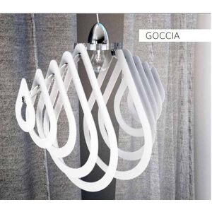 Petrozzi Goccia Lustre en plexiglas au choix en 18 coloris - Bianco