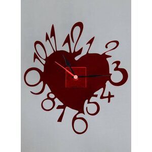 Petrozzi Horloge Cuore en Plexiglas en 18 Couleurs - Verde